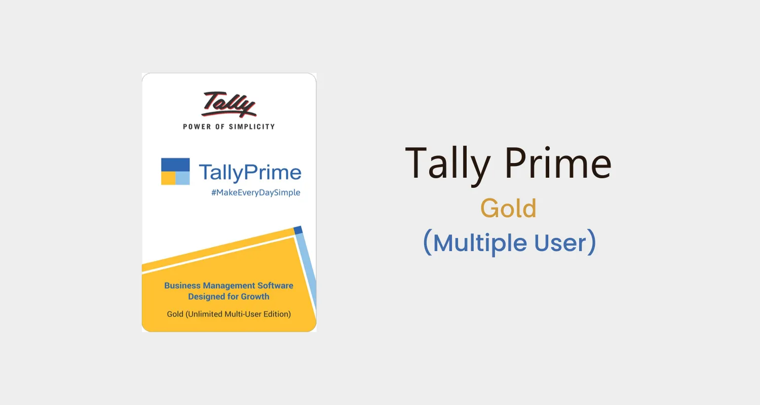 Tally Prime gold with multiuser designation